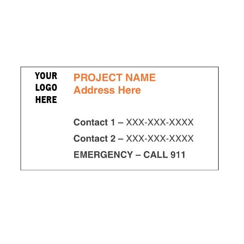 Emergency Contact Hard Hat Sticker - 3