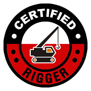 Certified Rigger Hard Hat Sticker - 2 inch Circle