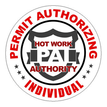 Permit Authorizing Individual (PAI) Hard Hat Sticker 2 - 2 inch Circle