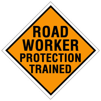 Road Worker Protection Trained Hard Hat Sticker 1 - 2 inch Sticker
