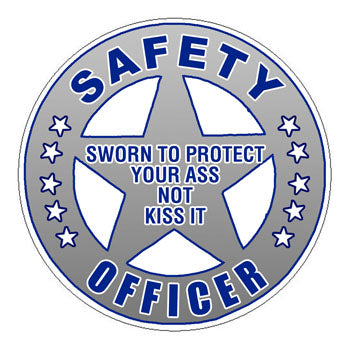 Safety Officer Hard Hat Sticker 2 - 2 inch Circle