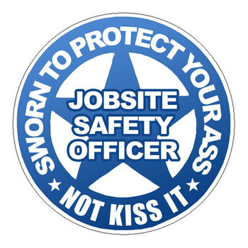 Safety Officer Hard Hat Sticker 3 - 2 inch Circle