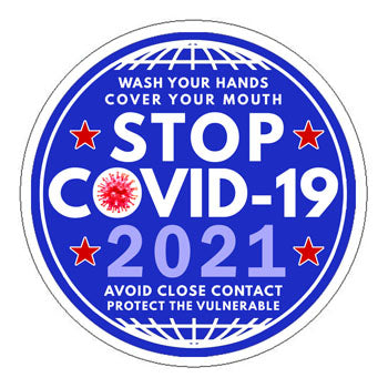 Stop Covid-19 in 2021 Sticker - 2 inch Circle
