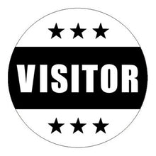 Visitor Hard Hat Sticker - 2 inch Circle