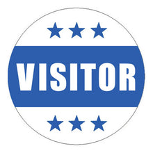Visitor Hard Hat Sticker - 2 inch Circle